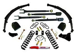 Suspension Lift Kit 4 in. Lift Incl. Front Coil Springs System Box PN[F8451SH] 4-Link Conversion Rear Shocks