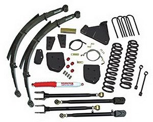 Suspension Lift Kit 8.5 in. Lift Incl. Rear Coil Springs System Box PN[F580] 4-Link Conversion Rear Shocks