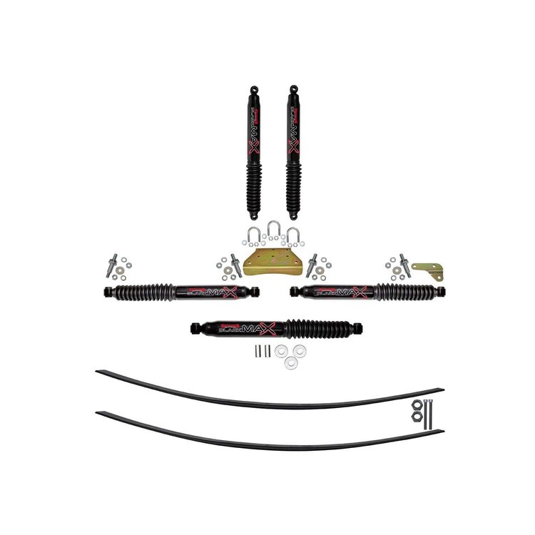 2 in. Suspension Lift Kit for 2000-2004 F-250 with Black MAX Shocks F9320-B