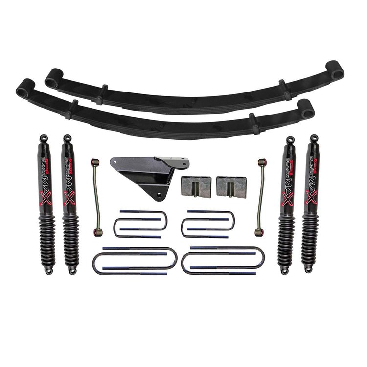 4 in. Suspension Lift Kit for F-250 with Black MAX Shocks F9402MK-B