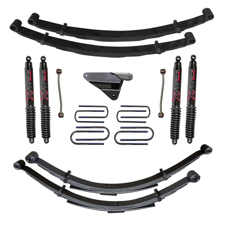 4 in. Suspension Lift Kit for F-250 with Black MAX Shocks F9402MKS-B