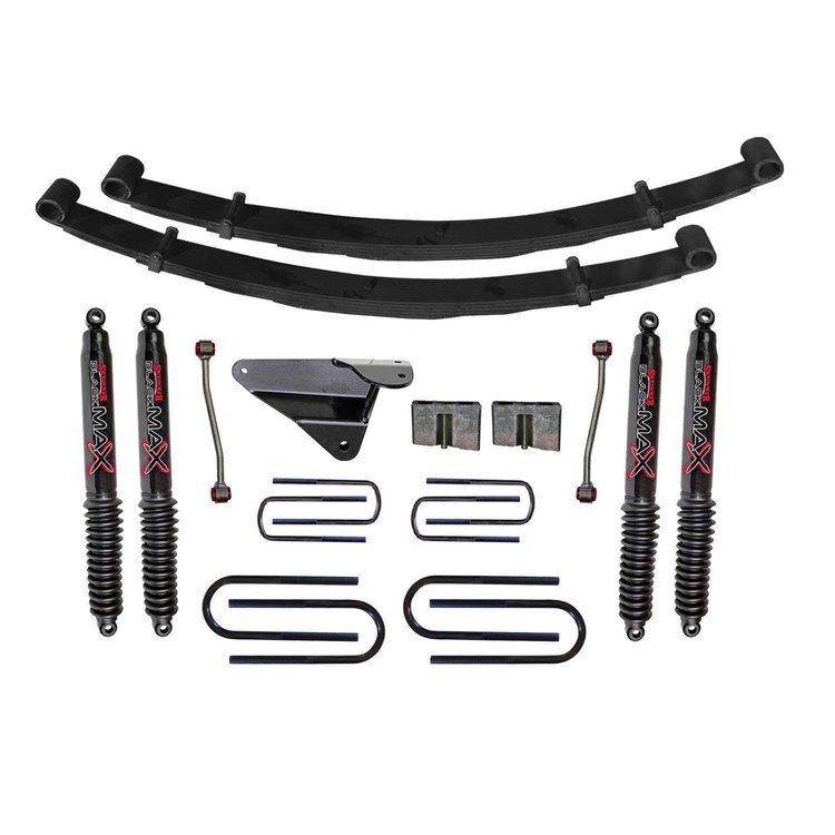 4 in. Suspension Lift Kit for F-250 Super Duty with Black MAX Shocks F9403MK-B
