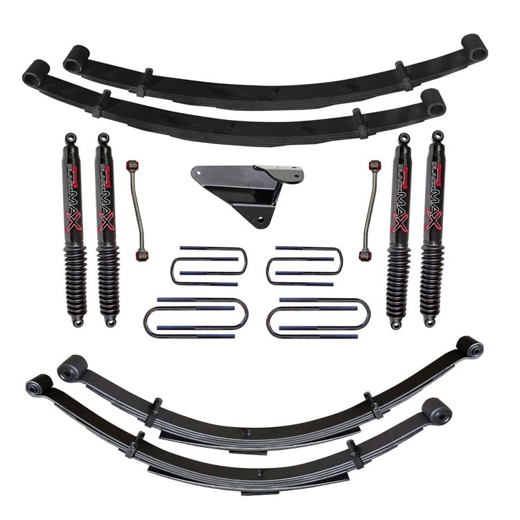 4 in. Suspension Lift Kit for F-250 with Black MAX Shocks F9403MKS-B
