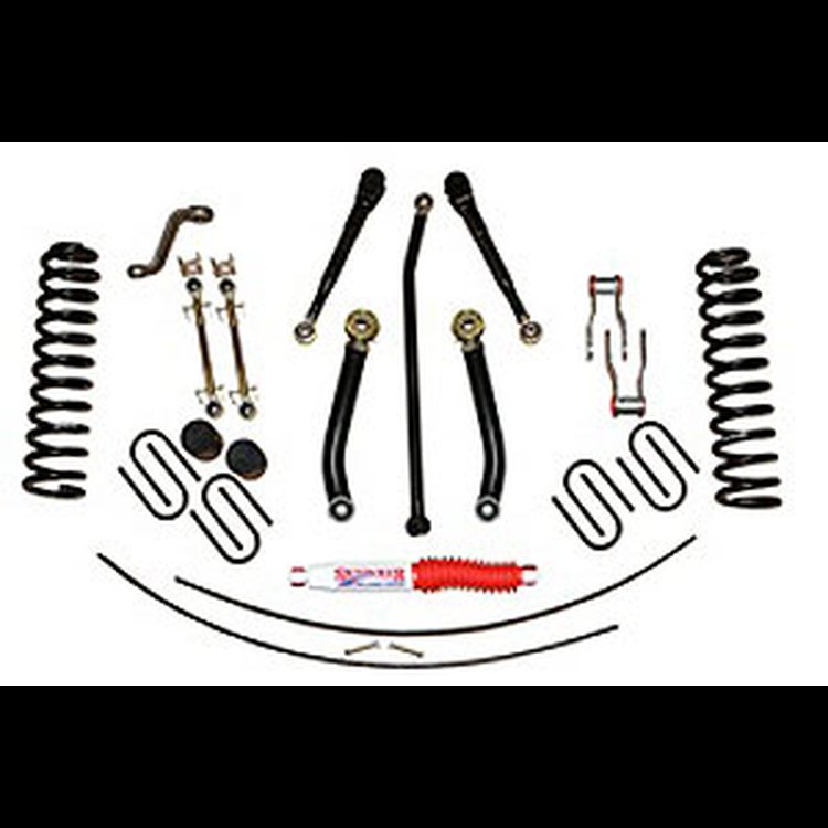 Value Flex; Suspension Lift Kit; 4.5 in. Lift; Incl. Frt Cl Sprngs/Bmp Stp Spcrs; Upr/Lwr Adj Cntrl