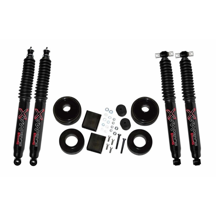 2 in. Suspension Lift Kit for Jeep with Black MAX Shocks JK20-B
