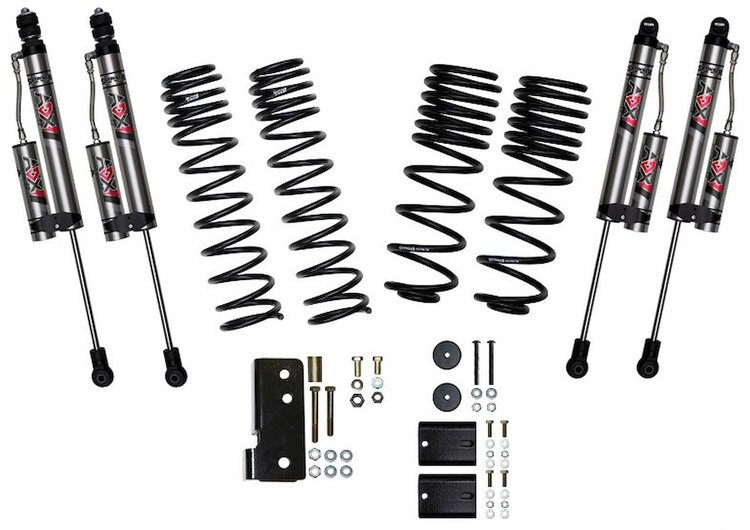 2 in. Dual Rate Long Travel Suspension Lift Kit for 2007-2018 Jeep Wrangler JK (2-Door) w/ADX 2.0 Remote Reservoir Shocks