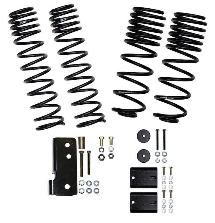 2 in. Dual Rate Long Travel Suspension Lift for 2007-2018 Jeep Wrangler JK (2-Door) w/o Shocks