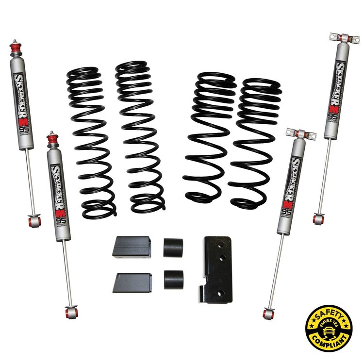 JK20BPMLT Front and Rear Suspension Lift Kit, Lift Amount: 2.5 in. Front/2.5 in. Rear