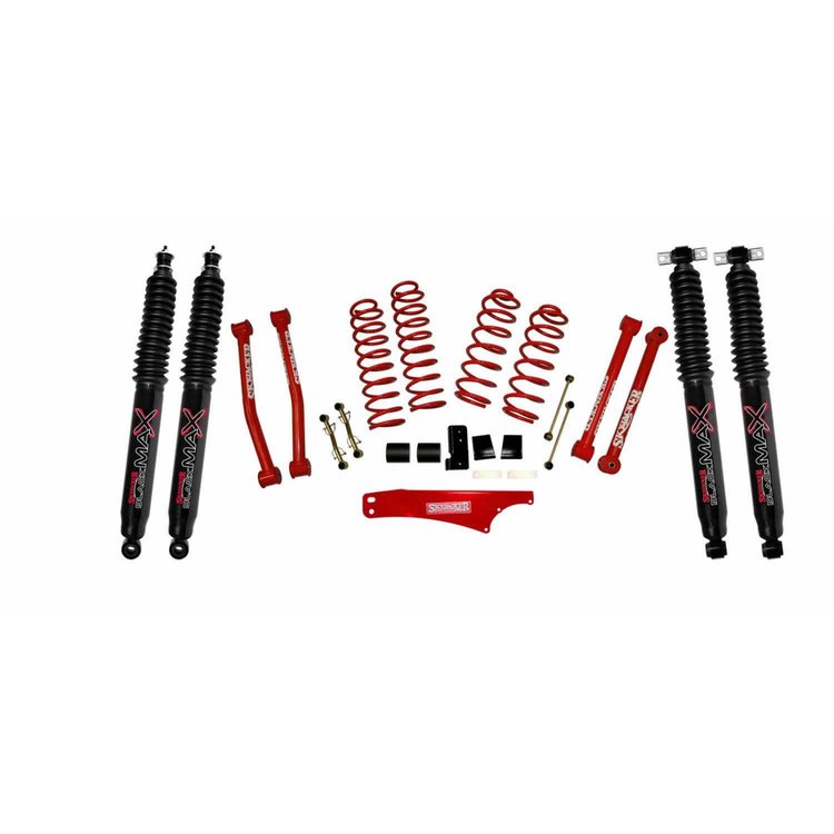 JK2501KCR-B Front and Rear Suspension Lift Kit, Lift Amount: 2.5 in. Front/2.5 in. Rear