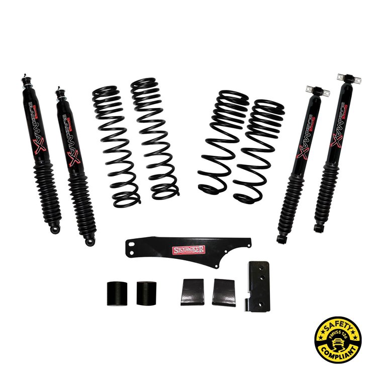 JK25BPBLT Front and Rear Suspension Lift Kit, Lift Amount: 2.5 in. Front/2.5 in. Rear