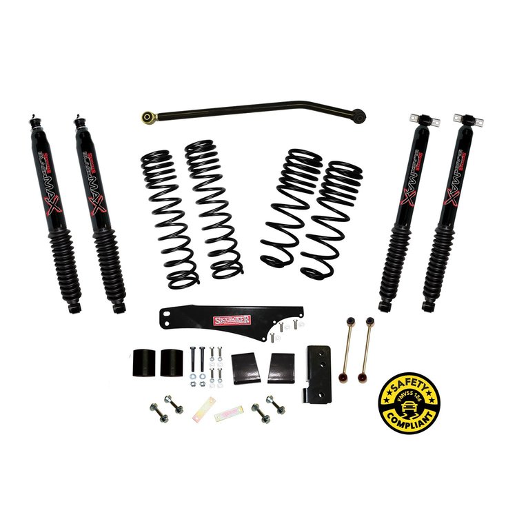 JK35BPBLT Front and Rear Suspension Lift Kit, Lift Amount: 3.5 in. Front/3.5 in. Rear
