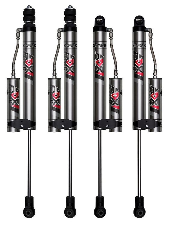 ADX 2.0 Remote Reservoir Aluminum Monotube Shocks for 2007-2018 Jeep Wrangler JK/JKU w/4 in. Lift