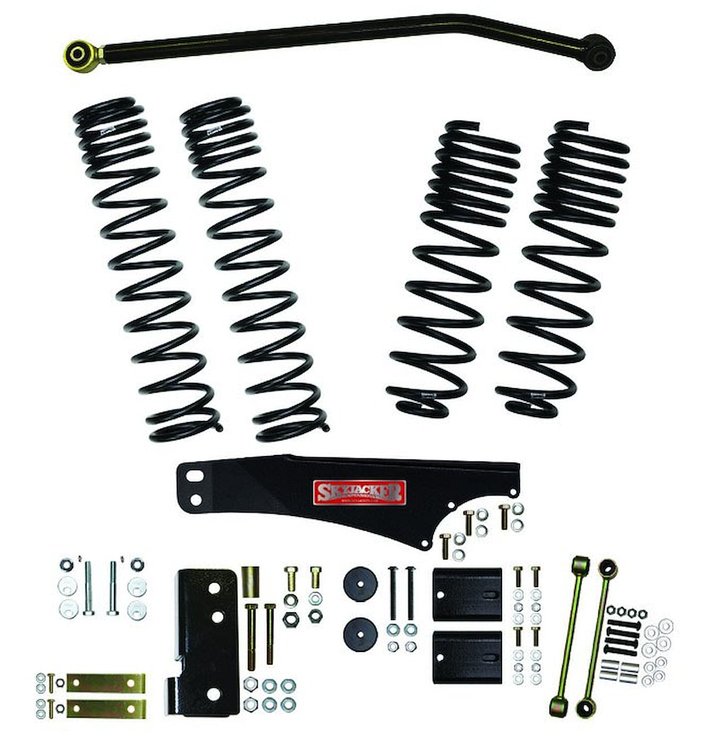 4 in. Dual Rate Long Travel Suspension Lift Kit for 2007-2018 Jeep Wrangler JKU (4-Door) w/o Shocks