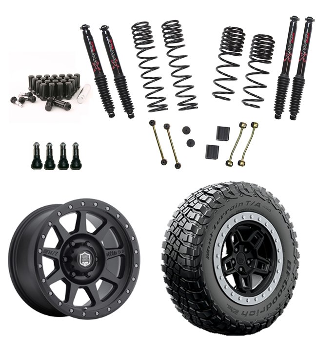 2.5 In. Suspension Lift Kit System for 2018 Jeep Wrangler JL