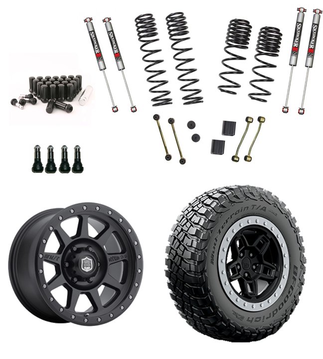 2.5 In. Suspension Lift Kit System for 2018 Jeep Wrangler JL
