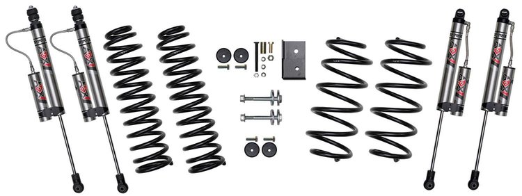 3 in. Suspension Lift Kit for 1997-2006 Jeep Wrangler TJ w/ ADX 2.0 Remote Reservoir Shocks [Softride Coil Springs]