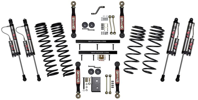 4 in. Dual Rate Long Travel Suspension Lift Kit for 1997-2002 Jeep Wrangler TJ w/ ADX 2.0 Remote Reservoir Shocks