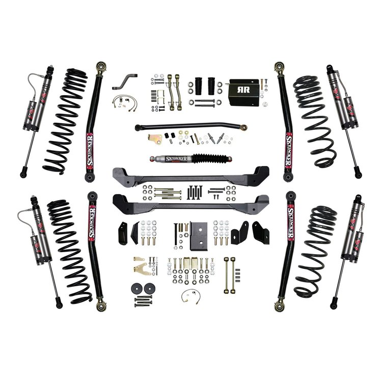 6 in. Dual Rate Long Travel Suspension Lift Kit for 1997-2006 Jeep Wrangler TJ w/ ADX 2.0 Remote Reservoir Shocks