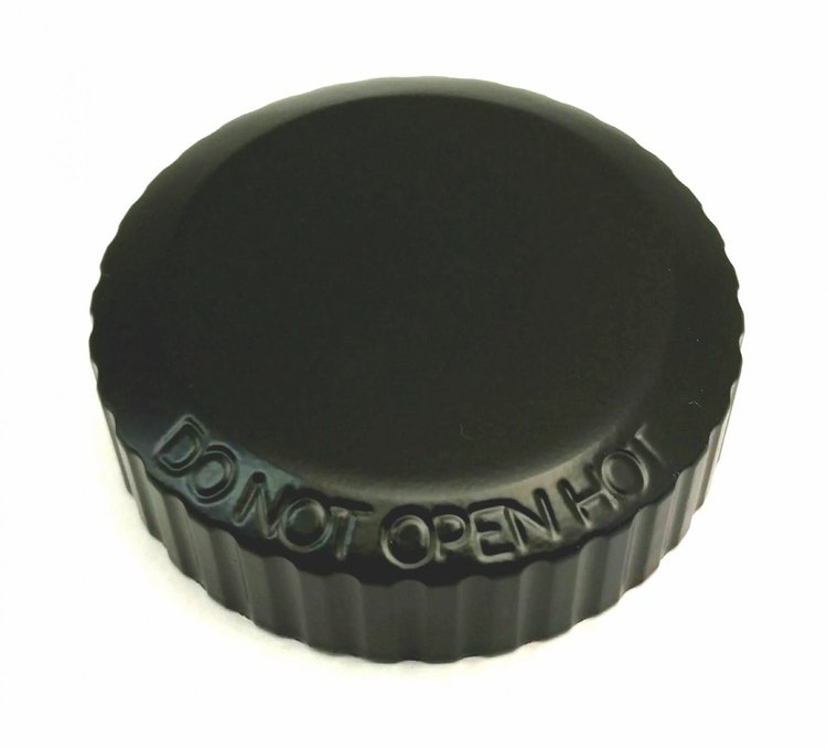 Coolant Reservoir Aluminum Cap Cover for Select Chevy Camaro, Cadillac CTS-V [Satin Black Finish]