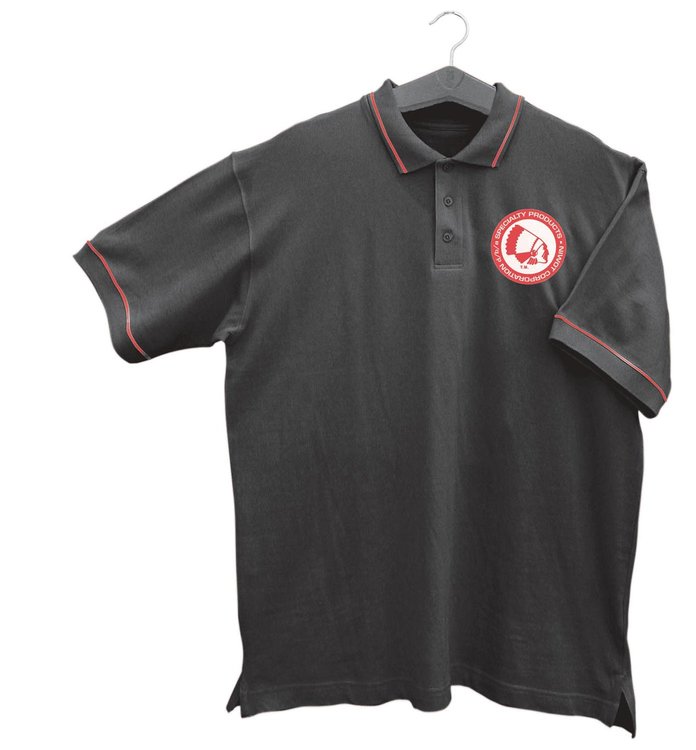 BLACK POLO SHIRT-XXL