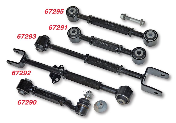 67289 Adjustable Rear Camber Arms Fits Select 2003-2007 Acura, Honda Models