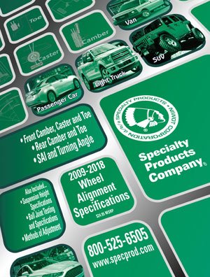 Alignment Specs Book for All 2009-2018 Vehicles