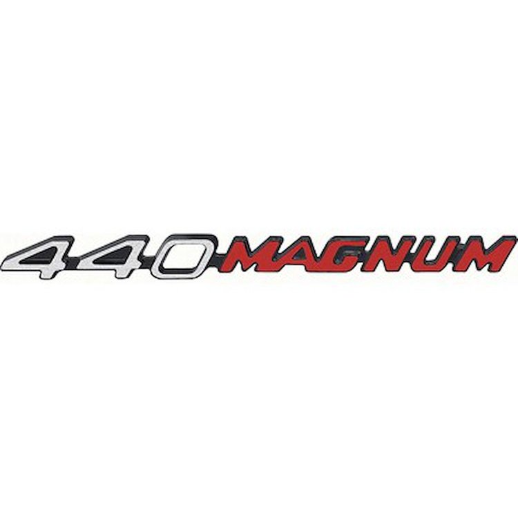 GMK2120215704 '440 Magnum' Hood Emblem for 1970-1971 Dodge Challenger With Dual Scoop Hood