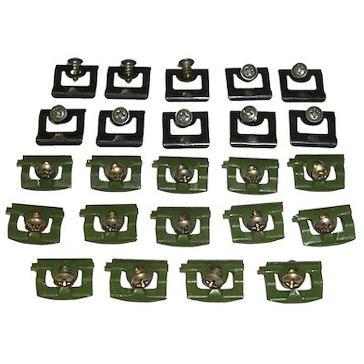 GMK2132525682S 24 Pcs Windshield Reveal Molding Clip Set for 1968-1970 Dodge Charger