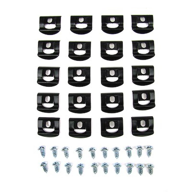 GMK2132715682S 40 Pieces Rear Window Reveal Molding Clip Set for 1968-1970 Roarrunner