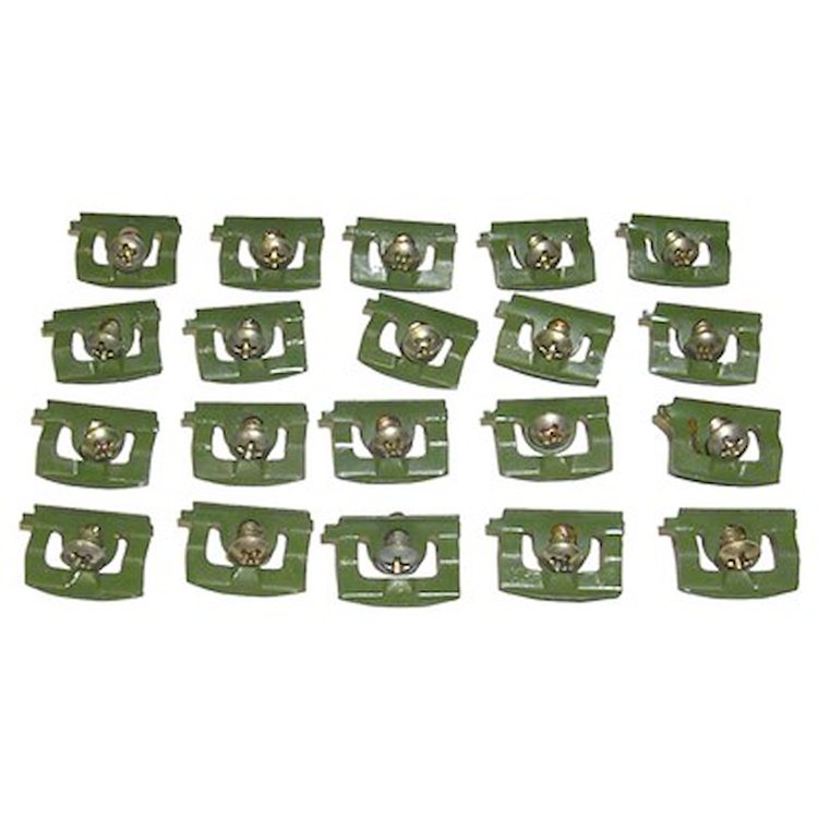 GMK2161715682S 22 Pieces Rear Window Reveal Molding Clip Set for 1968-1970 Charger Only