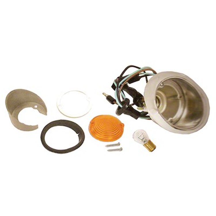 GMK302007164LS Amber Park Lamp Assembly for 1965-1966 Ford Mustang