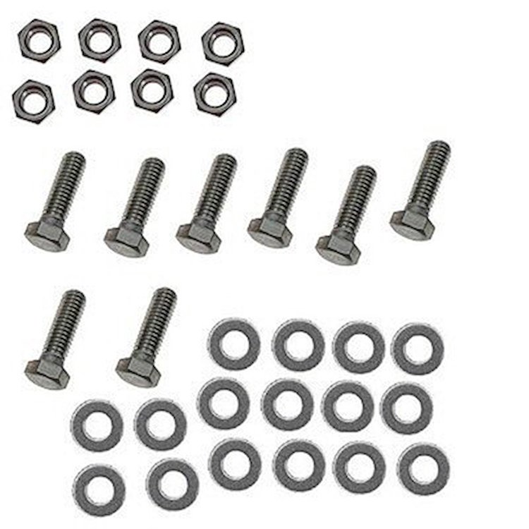 GMK3020330641S Export Brace Hardware Kit for 1964-1966 Ford Mustang [Stainless Steel, 32 Pieces]
