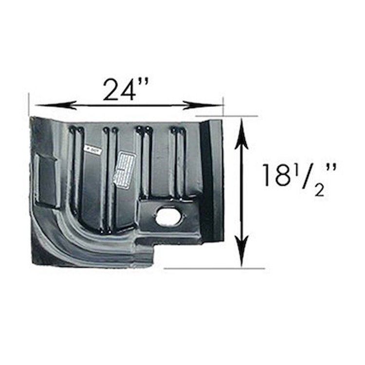 GMK302051064R Rear Footwell Floor Pan Patch for 1964-1970 Ford Mustang Coupe