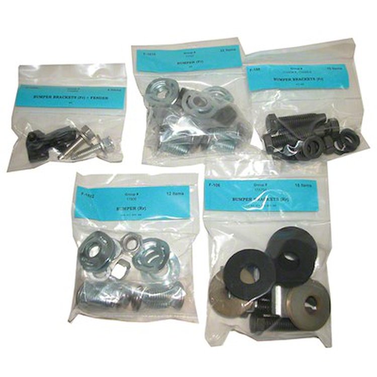 GMK3021001681S Bumper Mounting Hardware Kit for 1968 Ford Mustang [64 Pieces]