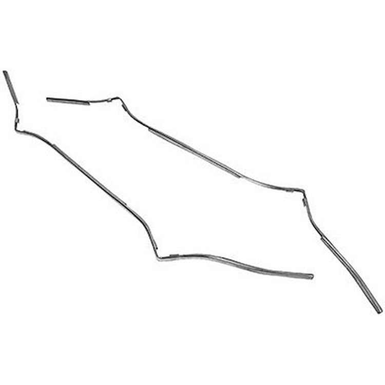 GMK302141567P Left/Driver Side/Right/Passenger Side Pair Door Edge Guard Set for 1967-1968 Mustans
