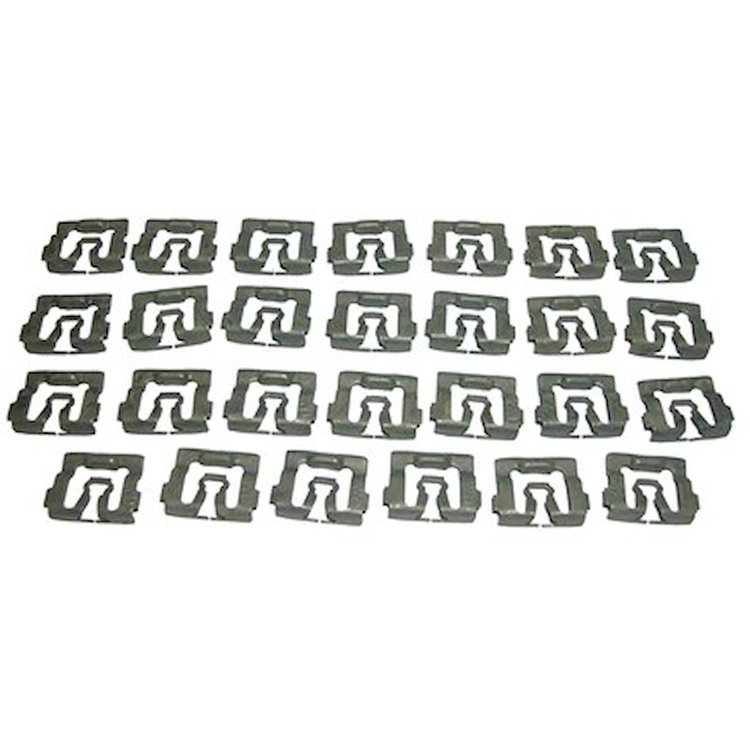GMK3021715674S 27 Pieces Rear Window Reveal Molding Clip Set for 1967-1970 Ford Mustang Fastback
