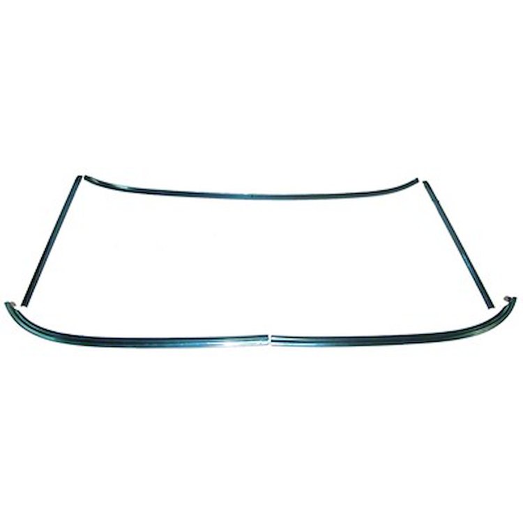 GMK3022525691S 5 Pcs Windshield Reveal Molding Set for 1969-1970 Ford Mustang Coupe