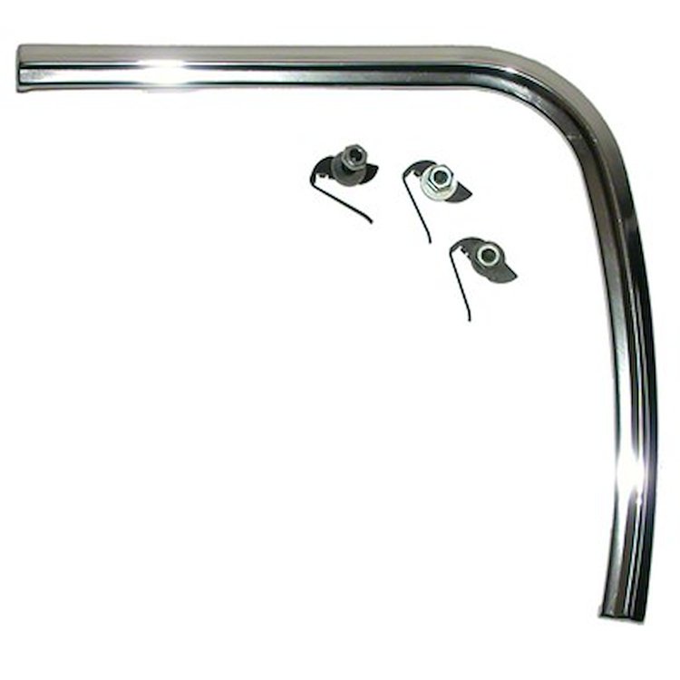GMK3022775691R Right/Passenger Side Trunk Lid Molding Extended for 1969 Ford Mustang Coupe