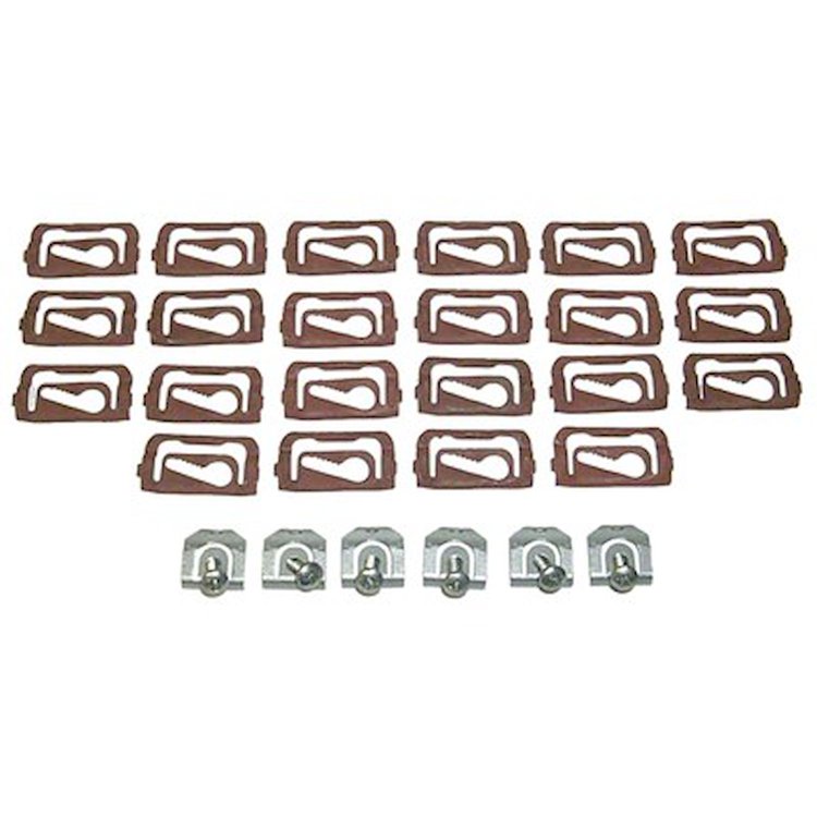 GMK4010525623S 34 Pcs Windshield Reveal Molding Clip Set for 1962-1967 Chevy Nova