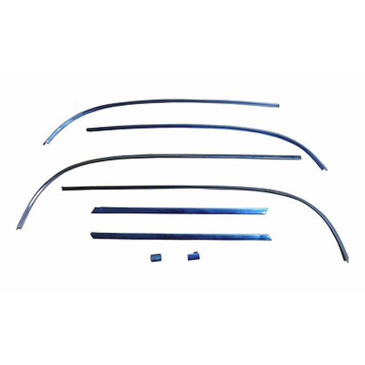 GMK4010715622S 8 Piece Set Rear Window Reveal Molding Set for 1962-1965 Chevy Nova 2-Door Hardtop