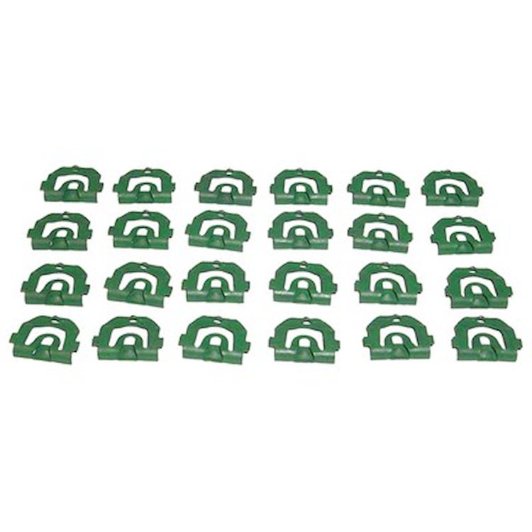 GMK4010715623S 24 Pieces Rear Window Reveal Molding Clip Set for 1966-1967 Chevy II Nova