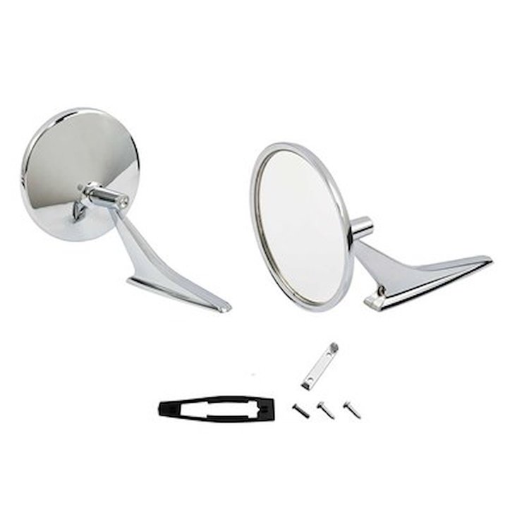 GMK401141067A Left/Driver Side/Right/Passenger Side Outside Sideview Mirror Fits Select 1963-1972 Chevrolet, Pontiac Models