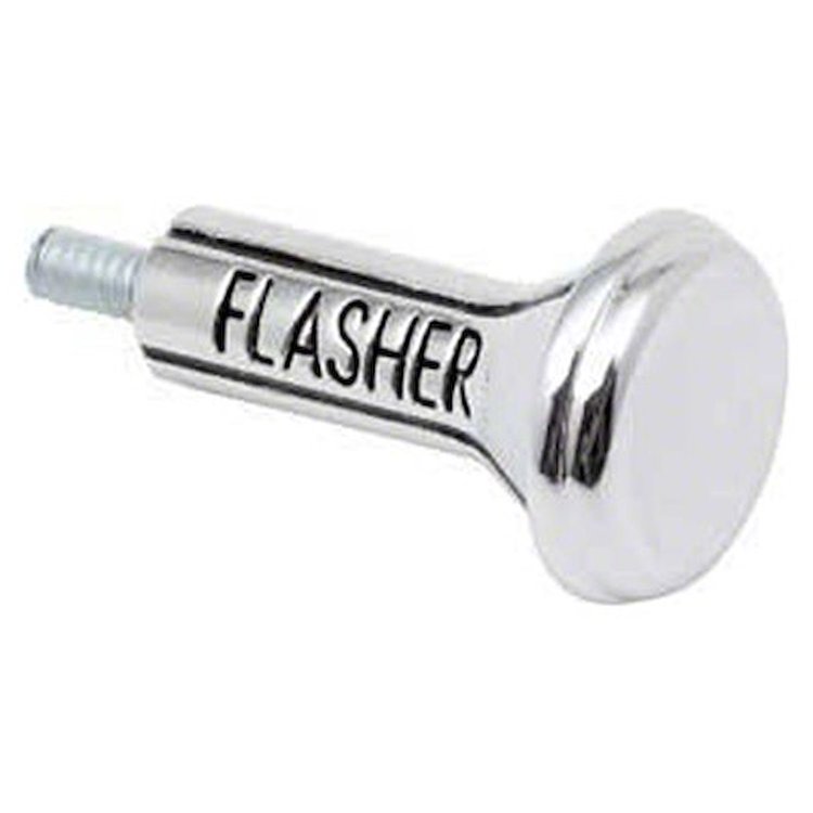 GMK4011543677A Hazard/Flasher Knob 1967-1970 Gm Models Chrome)