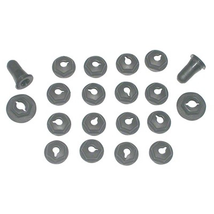 GMK4012250681S Hood Eyebrow Molding Hardware Kit 1968-1970 Chevy Nova [22 Pieces]