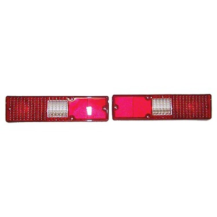 GMK401284572P Left/Driver Side/Right/Passenger Side Pair Tail Lamp Lens for 1972 Chevy Nova