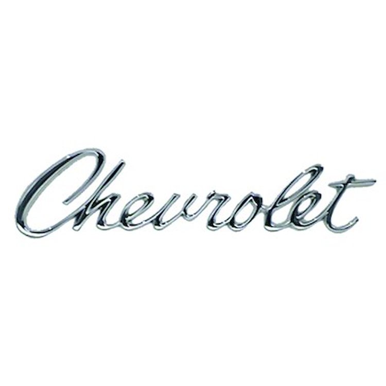 GMK4020031671 'Chevrolet' Header Panel/Trunk Lid Emblem for 1967 Chevrolet Camaro