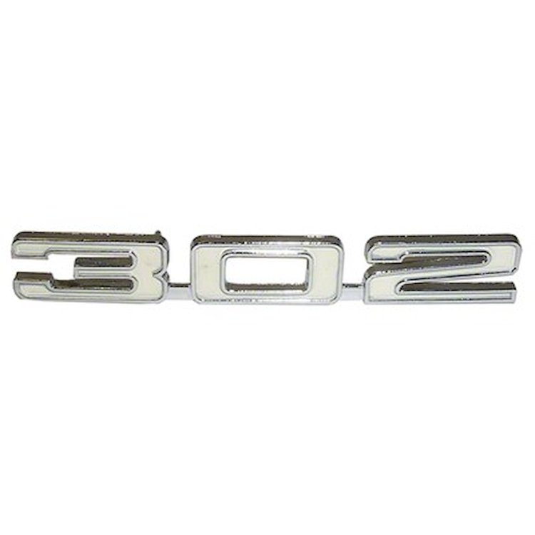 GMK402021569 "302" Hood Emblem for 1969 Z/28 Chevrolet Camaro