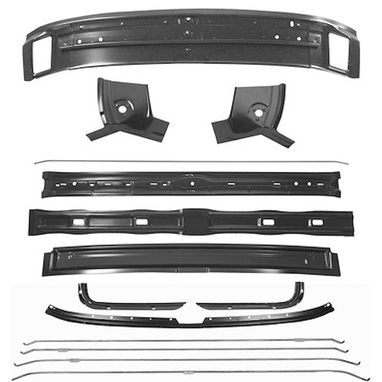 GMK402049669S 14 Pieces Roof Panel Brace Set for 1969 Chevrolet Camaro
