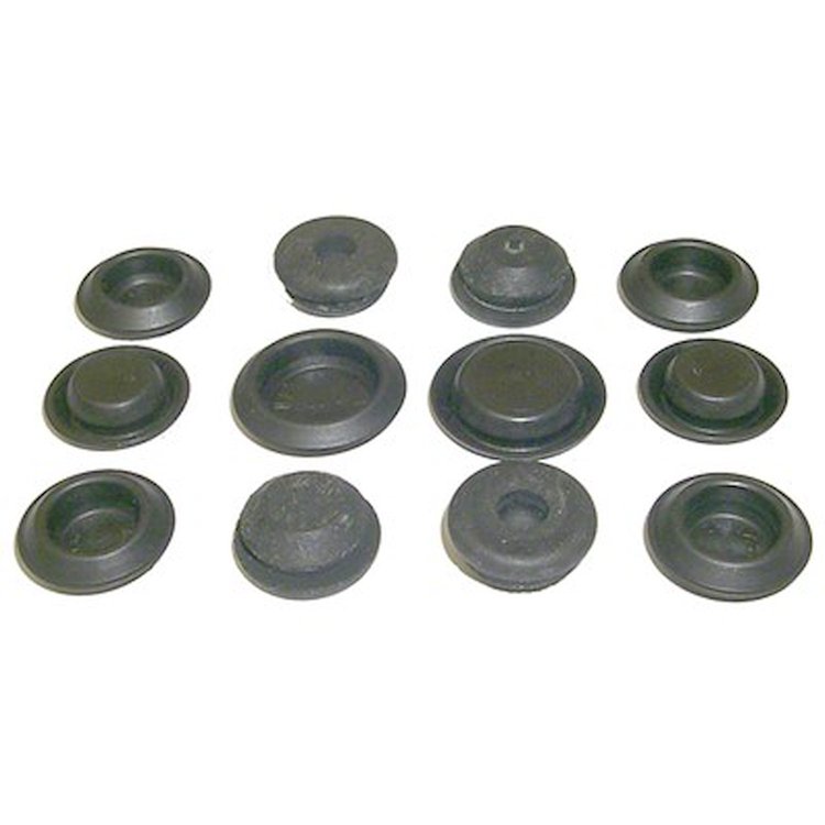 GMK402051267S 12 RuBig Blocker & Plastic Plugs For Floor Body Plug Kit for 1967-1968 Chevrolet Camaro