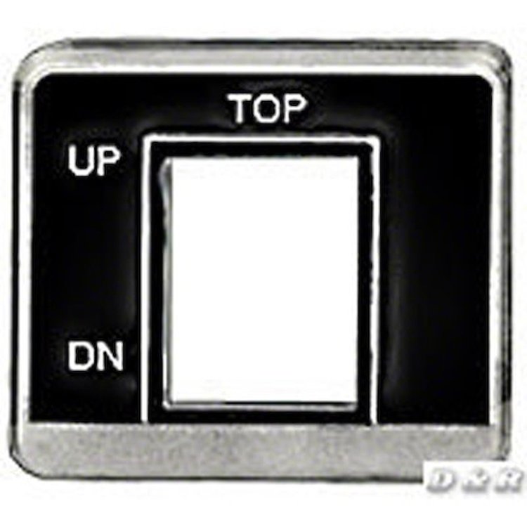 GMK40205236916 Convertible Top Switch Bezel 69 Camaro Without Defrost
